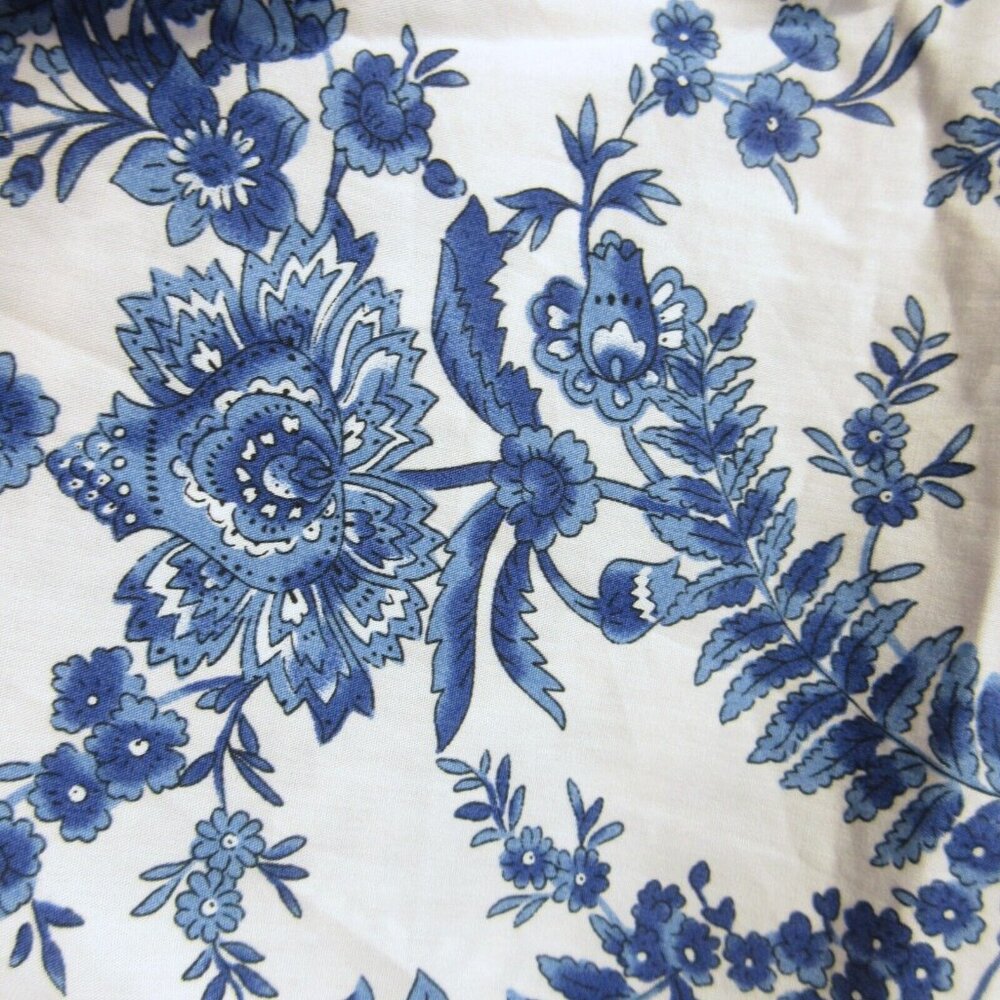 NWT Anthropologie Somerset Maxi in Ivory Blue Floral Tiered Cotton Dress XL - Picture 6 of 6